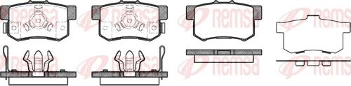 Remsa 0325.04 - Kit de plaquettes de frein, frein à disque cwaw.fr