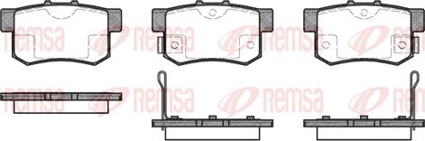 Remsa 0325.02 - Kit de plaquettes de frein, frein à disque cwaw.fr