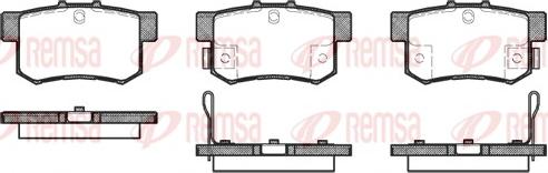 Remsa 0325.22 - Kit de plaquettes de frein, frein à disque cwaw.fr