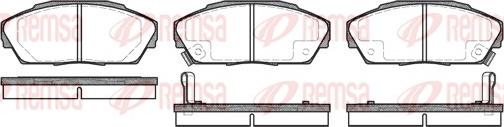 Remsa 0323.02 - Kit de plaquettes de frein, frein à disque cwaw.fr