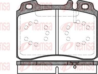 Remsa 0379.00 - Kit de plaquettes de frein, frein à disque cwaw.fr