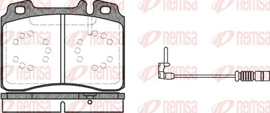 Remsa 0379.12 - Kit de plaquettes de frein, frein à disque cwaw.fr