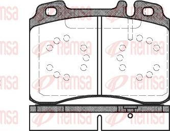 Remsa 0379.20 - Kit de plaquettes de frein, frein à disque cwaw.fr