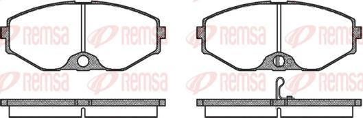 Remsa 0375.02 - Kit de plaquettes de frein, frein à disque cwaw.fr