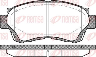 Remsa 0370.00 - Kit de plaquettes de frein, frein à disque cwaw.fr