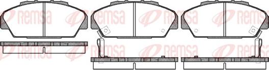 Remsa 0371.02 - Kit de plaquettes de frein, frein à disque cwaw.fr