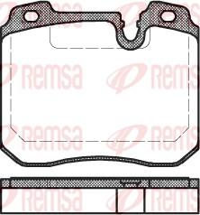 Remsa 0378.00 - Kit de plaquettes de frein, frein à disque cwaw.fr