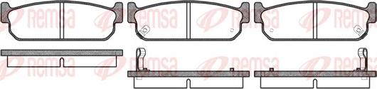 Remsa 0373.02 - Kit de plaquettes de frein, frein à disque cwaw.fr