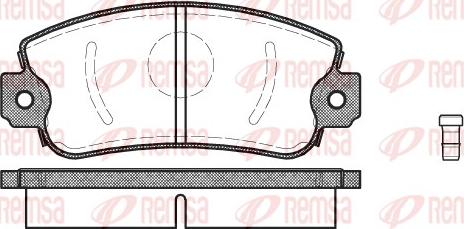 Remsa 0372.02 - Kit de plaquettes de frein, frein à disque cwaw.fr