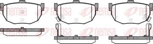 Remsa 0294.12 - Kit de plaquettes de frein, frein à disque cwaw.fr