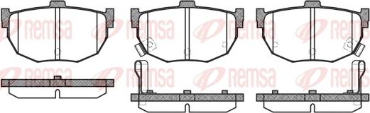 Remsa 0294.32 - Kit de plaquettes de frein, frein à disque cwaw.fr