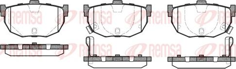 Remsa 0294.22 - Kit de plaquettes de frein, frein à disque cwaw.fr