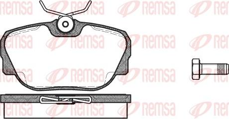 Remsa 0296.00 - Kit de plaquettes de frein, frein à disque cwaw.fr