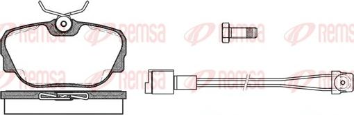 Remsa 0296.02 - Kit de plaquettes de frein, frein à disque cwaw.fr