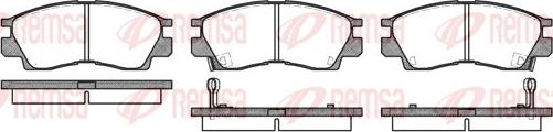 Remsa 0290.02 - Kit de plaquettes de frein, frein à disque cwaw.fr