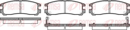 Remsa 0291.02 - Kit de plaquettes de frein, frein à disque cwaw.fr