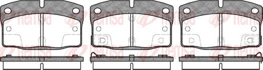 Remsa 0298.02 - Kit de plaquettes de frein, frein à disque cwaw.fr