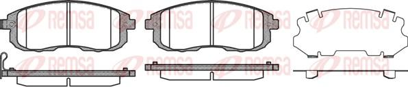 Remsa 0293.11 - Kit de plaquettes de frein, frein à disque cwaw.fr