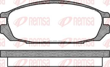 Remsa 0292.00 - Kit de plaquettes de frein, frein à disque cwaw.fr