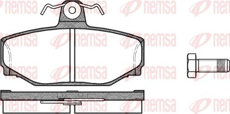 Remsa 0297.00 - Kit de plaquettes de frein, frein à disque cwaw.fr