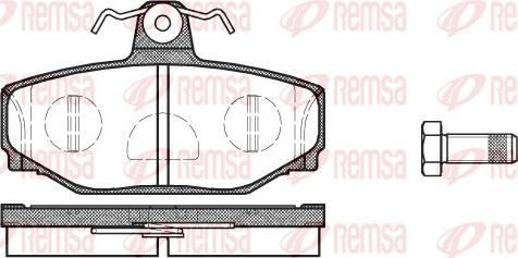 Remsa 0297.10 - Kit de plaquettes de frein, frein à disque cwaw.fr