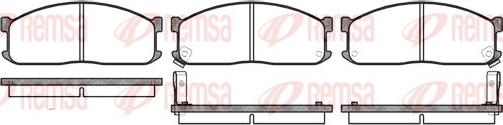 Remsa 0244.02 - Kit de plaquettes de frein, frein à disque cwaw.fr