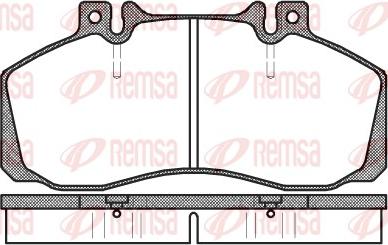 Remsa 0245.00 - Kit de plaquettes de frein, frein à disque cwaw.fr