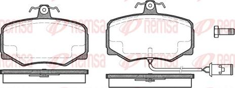 Remsa 0246.02 - Kit de plaquettes de frein, frein à disque cwaw.fr