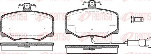 Remsa 0246.12 - Kit de plaquettes de frein, frein à disque cwaw.fr