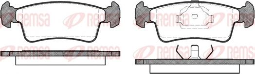 Remsa 0240.00 - Kit de plaquettes de frein, frein à disque cwaw.fr
