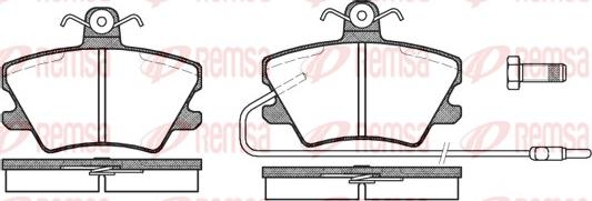 Remsa 0241.02 - Kit de plaquettes de frein, frein à disque cwaw.fr