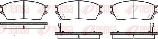 Remsa 0243.02 - Kit de plaquettes de frein, frein à disque cwaw.fr