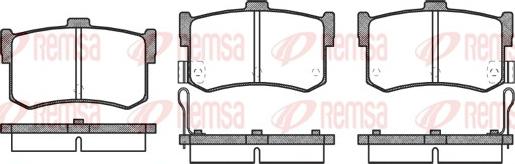 Remsa 0242.02 - Kit de plaquettes de frein, frein à disque cwaw.fr