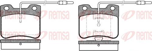 Remsa 0247.04 - Kit de plaquettes de frein, frein à disque cwaw.fr