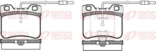 Remsa 0247.14 - Kit de plaquettes de frein, frein à disque cwaw.fr