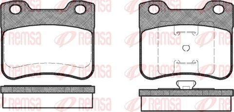 Remsa 0247.10 - Kit de plaquettes de frein, frein à disque cwaw.fr