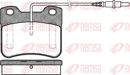 Remsa 0247.24 - Kit de plaquettes de frein, frein à disque cwaw.fr