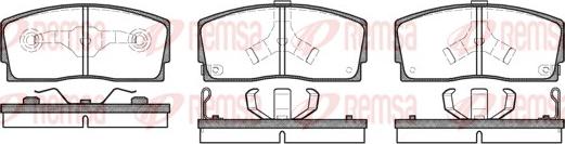 Remsa 0254.02 - Kit de plaquettes de frein, frein à disque cwaw.fr