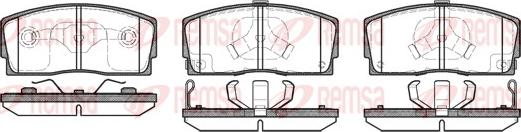 Remsa 0254.12 - Kit de plaquettes de frein, frein à disque cwaw.fr