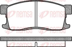 Remsa 0255.00 - Kit de plaquettes de frein, frein à disque cwaw.fr