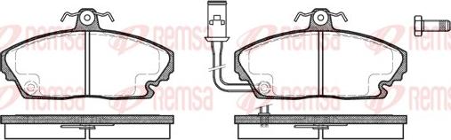 Remsa 0250.01 - Kit de plaquettes de frein, frein à disque cwaw.fr