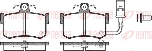 Remsa 0251.01 - Kit de plaquettes de frein, frein à disque cwaw.fr