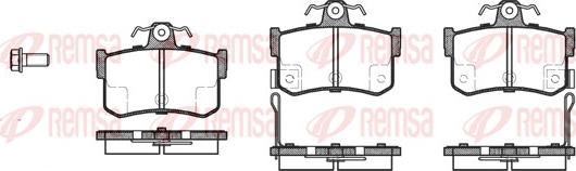 Remsa 0251.12 - Kit de plaquettes de frein, frein à disque cwaw.fr