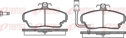 Remsa 0252.01 - Kit de plaquettes de frein, frein à disque cwaw.fr