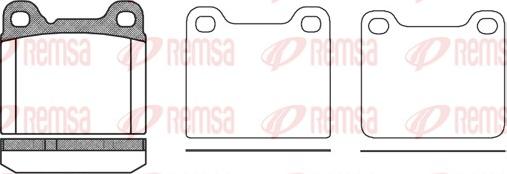 Remsa 0257.20 - Kit de plaquettes de frein, frein à disque cwaw.fr