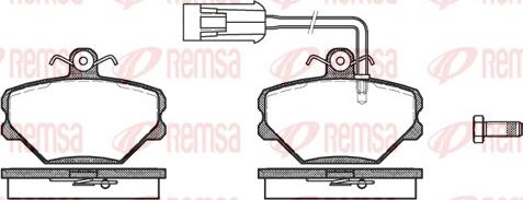 Remsa 0264.42 - Kit de plaquettes de frein, frein à disque cwaw.fr