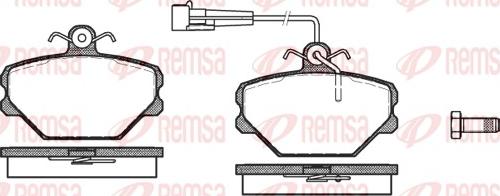 Remsa 0264.02 - Kit de plaquettes de frein, frein à disque cwaw.fr