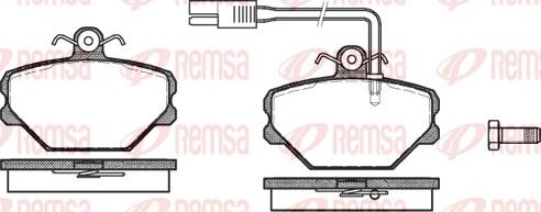 Remsa 0264.12 - Kit de plaquettes de frein, frein à disque cwaw.fr