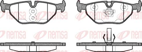 Remsa 0265.40 - Kit de plaquettes de frein, frein à disque cwaw.fr