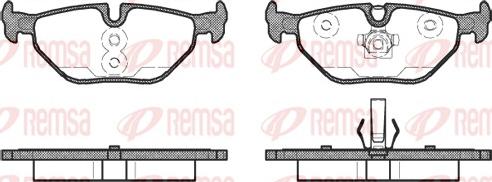 Remsa 0265.41 - Kit de plaquettes de frein, frein à disque cwaw.fr